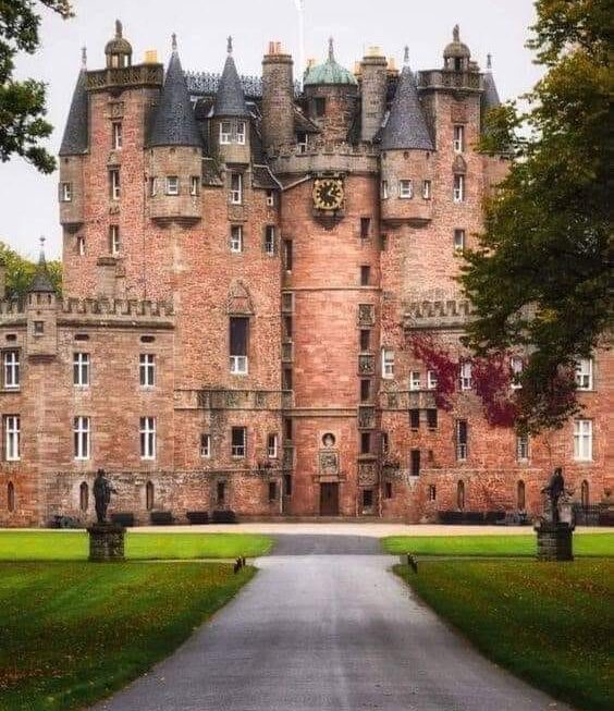 Glamis Castle, located in Angus, Scotland