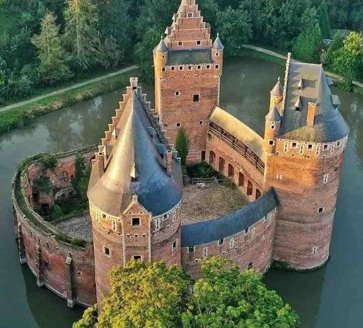 Beersel Castle, in Dutch Kasteel van Beersel, Belgium